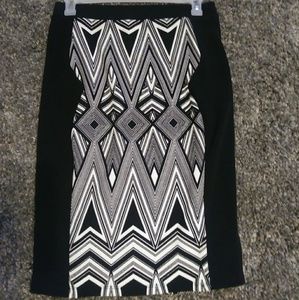 Black and white skirt